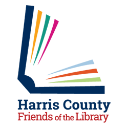 Harris County Friends of the Library Logo - Open Book